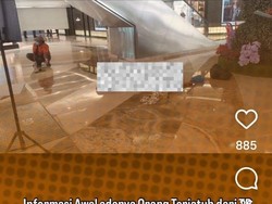 Detik-detik Pria Bunuh Diri Jatuh di Lantai Dasar Tunjungan Plaza
