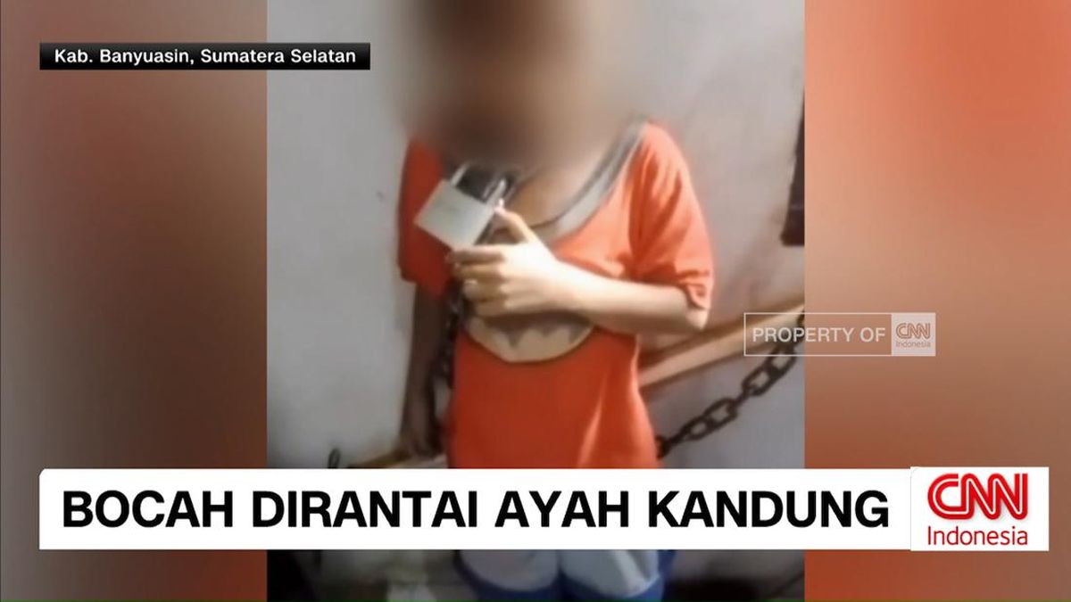 VIDEO: Ayah Tega Rantai Leher Anak Kandung Sendiri