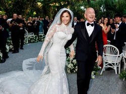 Pesona Lauren Sanchez saat Dinikahi Jeff Bezos, Anggun Dengan Mermaid Gown