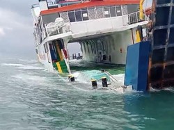 Kapal Feri Kandas di Perairan Konawe Selatan gegara Bocor, 7 ABK Dievakuasi