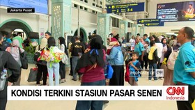 VIDEO: Kondisi Terkini Stasiun Pasar Senen Jelang Liburan