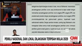 VIDEO: Pemilu Nasional dan Lokal Dilakukan Terpisah Mulai 2029