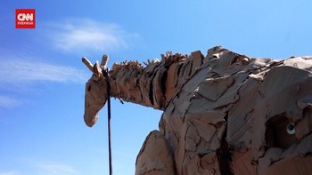 VIDEO: Aksi Pawai 20.000 Km Boneka Hewan, Soroti Krisis Iklim Global
