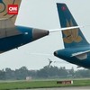 VIDEO: Detik-detik 2 Pesawat Vietnam Airlines Tabrakan