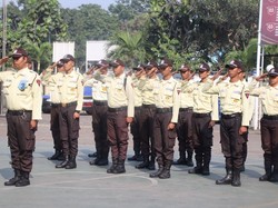 Peringati HUT Bhayangkara, Polres Priok Gelar Lomba PBB-Senam Tongkat