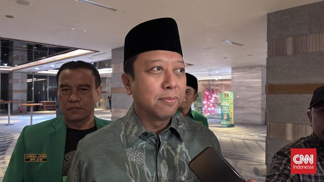 Romahurmuziy menjelaskan Muktamar ke-10 PPP masih berlangsung hingga pukul 22.30 WIB dan belum menetapkan ketua umum.