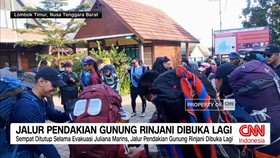 VIDEO: Jalur Pendakian Gunung Rinjani Dibuka Kembali
