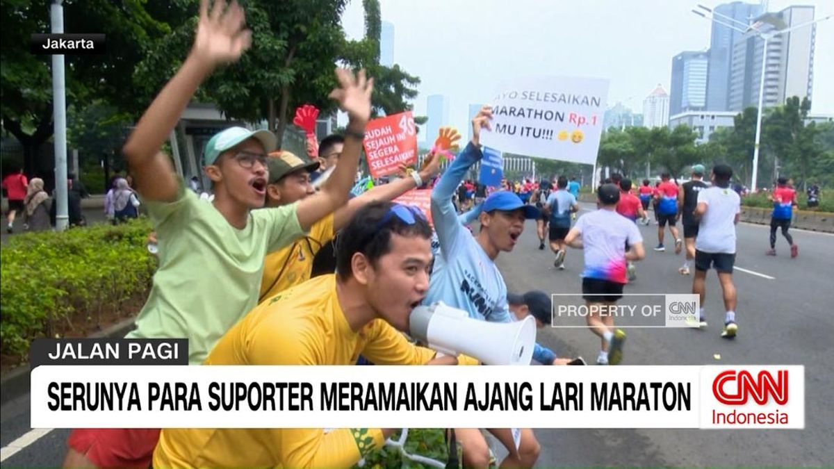 VIDEO: Serunya Suporter Meriahkan Ajang Jakarta Internasional Maraton