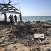 FOTO: Israel Bom Kafe di Pinggir Laut Gaza, 39 Orang Tewas