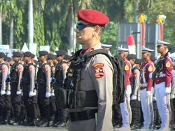 Pujian Prabowo untuk Komandan Upacara Hari Bhayangkara