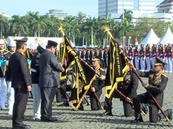 Prabowo Beri Tanda Kehormatan Nugraha Sakanti ke 7 Satker Polri