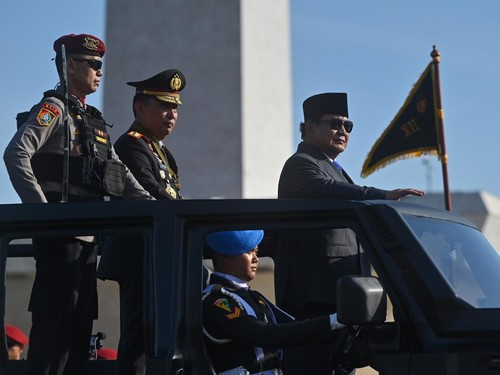 Prabowo: Polri Ujung Tombak Jaga Kekayaan Bangsa