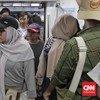 FOTO: Warga DKI Nikmati Transportasi Publik Rp1 di HUT Bhayangkara