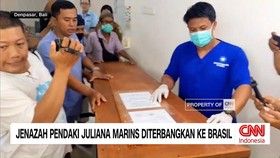 VIDEO: Jenazah Pendaki Juliana Marins Diterbangkan ke Brasil