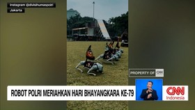 VIDEO: Robot Polri Meriahkan Hari Bhayangkara ke-79