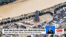 VIDEO: Banjir China Selatan dan Barat Daya, Ribuan Warga Dievakuasi