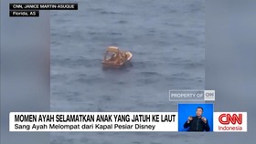 VIDEO: Momen Ayah Selamatkan Anak yang Jatuh ke Laut dari Kapal Pesiar