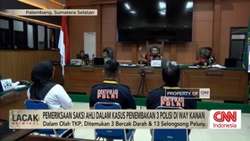 VIDEO: Pemeriksaan Saksi Ahli Kasus Penembakan 3 Polisi di Way Kanan