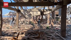 VIDEO: Rudal Israel Hantam Kafe Pengungsian di Gaza, Puluhan Tewas