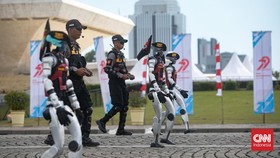 Robot-robot Polisi Dipamerkan di HUT Bhayangkara, Ini Tugas-tugasnya