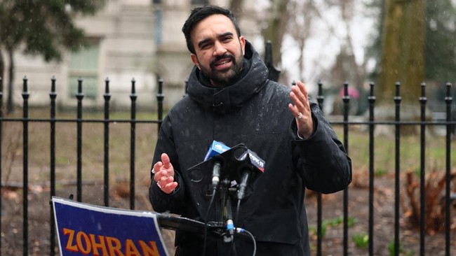 Suara politikus Demokrat Zohran Mamdani yang vokal mendukung Palestina disebut membantu membawa dirinya menjadi calon Wali Kota New York, AS.