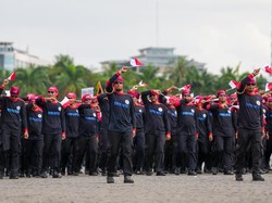 Bukti Nyata Kolaborasi dengan Masyarakat, Buruh Meriahkan HUT Bhayangkara Ke-79