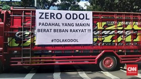 15 Ribu Kendaraan Diklaim Ikut Mogok Nasional Demo Zero ODOL Hari Ini