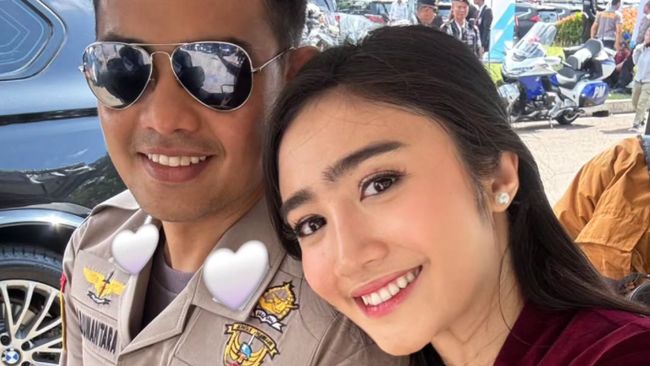 Suami Febby Rastanty Naik Pangkat Jadi AKP, Segini Gajinya