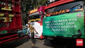 Demo Pengemudi Truk di Jakarta, Minta Setop Kriminalisasi Sopir