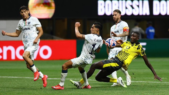 Borussia Dortmund mengalahkan Monterrey dalam laga 16 besar Piala Dunia Antarklub di Stadion Mercedes Benz, Atlanta, Rabu (2/6) pagi waktu Indonesia.