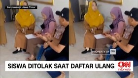 VIDEO: Ratusan Calon SMA Negeri 1 Giri Ditolak Saat Daftar Ulang