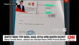 VIDEO: Buntut Memo Titip Siswa, Wakil Ketua DPRD Banten Dicopot