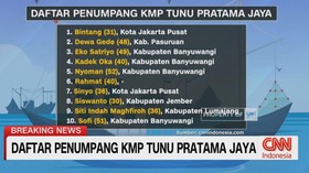 VIDEO: Daftar Penumpang KMP Tunu Pratama Jaya