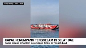 VIDEO: Breaking News! Kapal Penumpang Tenggelam di Selat Bali