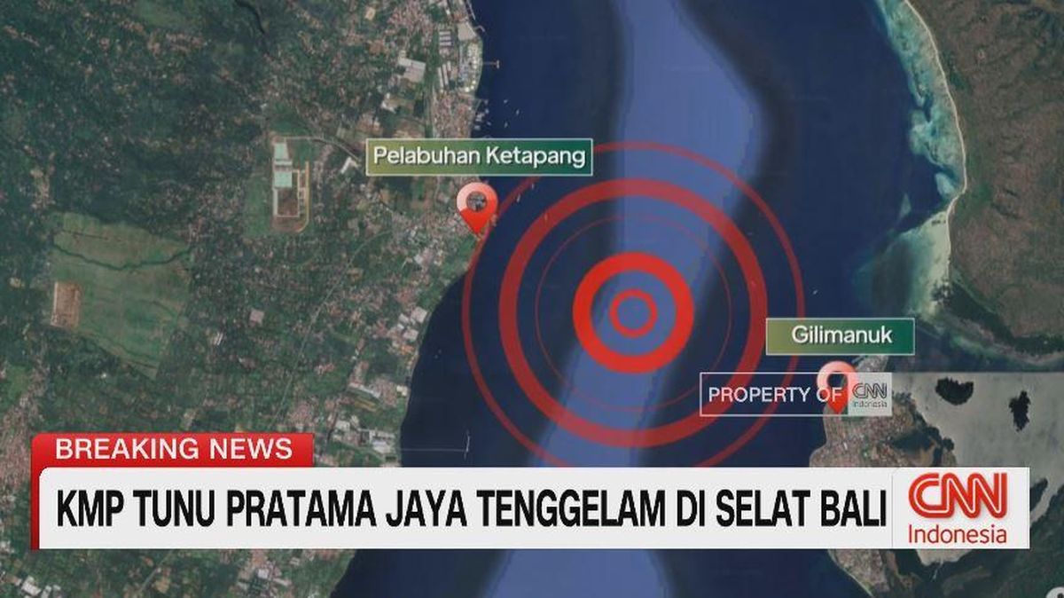 VIDEO: KMP Tunu Pratama Jaya Tenggelam di Selat Bali