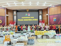 Polda Sumut Amankan 1,2 Ton Sabu