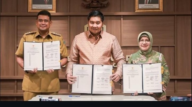 Menteri PKP Maruarar Sirait apresiasi Gubernur Sumut Bobby Nasution atas kebijakan penghapusan biaya dalam program rumah subsidi untuk MBR.