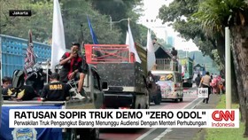 VIDEO: Ratusan Sopir Truk Demo Kebijakan Zero ODOL