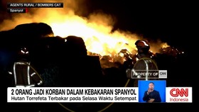 VIDEO: Dua Orang Jadi Korban dalam Kebakaran Hutan di Spanyol