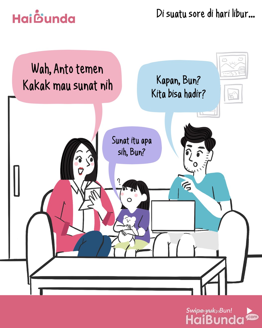 Komik Bunda: Sunat Itu Apa Sih, Bun?