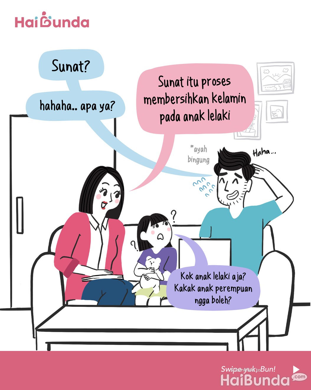 Komik Bunda: Sunat Itu Apa Sih, Bun?
