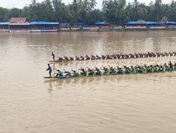 Tren Pacu Jalur Mendunia, Kapolres Kuansing Ajak Warga Lestarikan Budaya