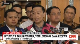 VIDEO: Dituntut 7 Tahun Penjara, Tom Lembong; Saya Kecewa