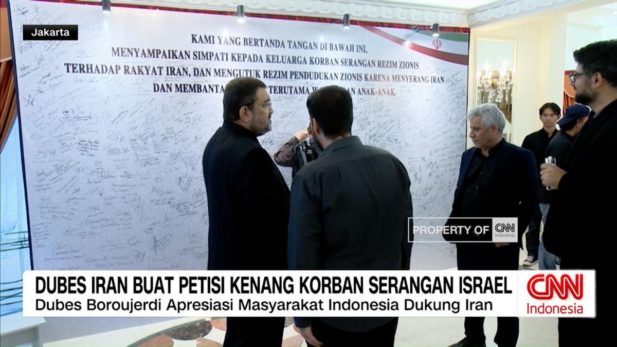 VIDEO: Dubes Iran Buat Petisi Kenang Korban Serangan Israel