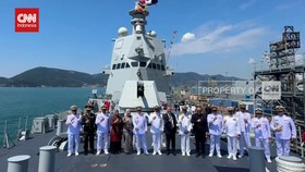 VIDEO: Gagahnya KRI Brawijaya, Kapal Perang Terbesar di Asia Tenggara