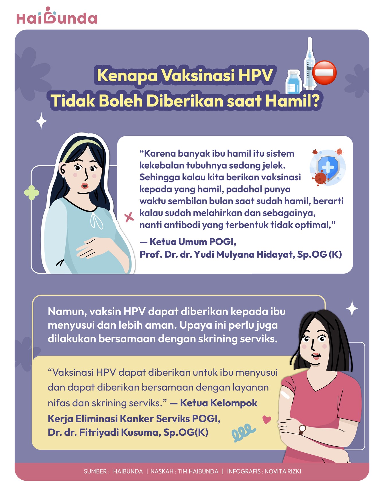 Vaksin HPV dilarang untuk ibu hamil