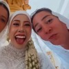 Gia Hadir Akad Nikah Megawati dan Dio, Pakai Kerudung Putih