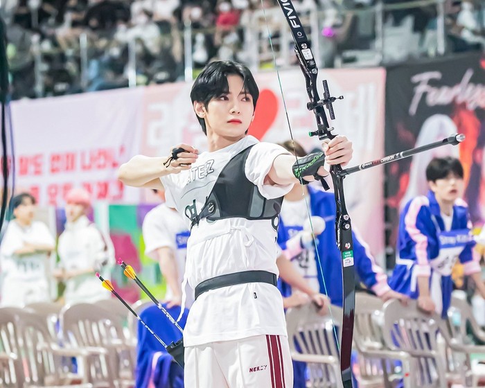 Momen Yeosang ATEEZ di ISAC 2022/ Foto: MBC