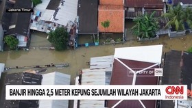 VIDEO: Banjir Hingga 2,5 Meter Kepung Sejumlah Wilayah Jakarta