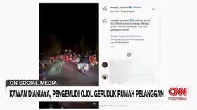 VIDEO: Kawan Dianiaya, Pengemudi Ojol Geruduk Rumah Pelanggan